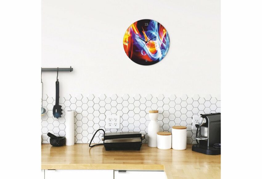 Artland Wanduhr »Glasuhr rund Feuer und Eis«-Uhren-Ideen für dein Zuhause von Home Trends
