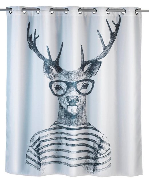 WENKO Duschvorhang »Mr. Deer« Breite 200 cm, Höhe 180 cm-Duschvorhänge-Inspirationen