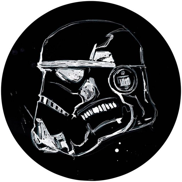 Komar Fototapete »Star Wars Ink Stormtrooper«, glatt, bedruckt, Comic, Retro, mehrfarbig, BxH: 128x128 cm, selbstklebend-Tapeten-Inspirationen
