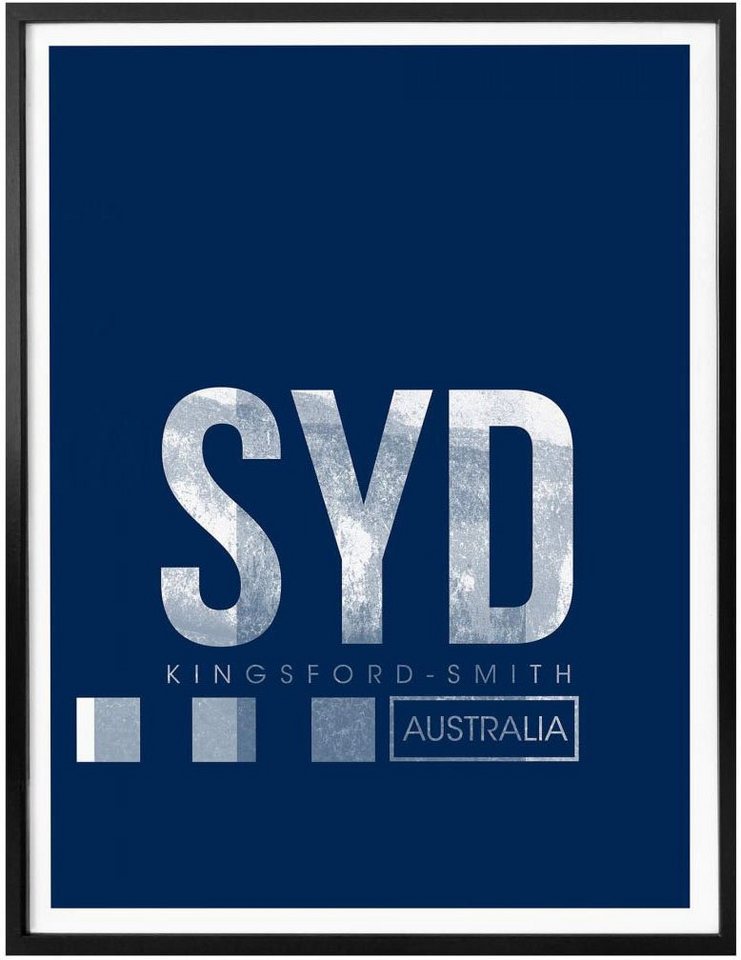 Wall-Art Poster »Wandbild SYD Flughafen Sydney«, Flughafen (1 Stück), Poster, Wandbild, Bild, Wandposter-Bilder-Ideen für dein Zuhause von Home Trends