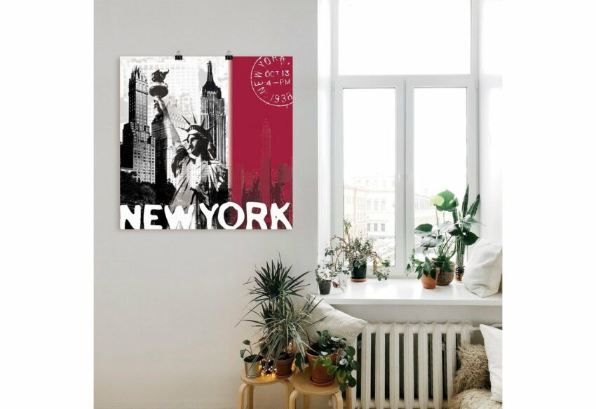 Artland Wandbild »New York«, Gebäude (1 Stück), in vielen Größen & Produktarten - Alubild / Outdoorbild für den Außenbereich, Leinwandbild, Poster, Wandaufkleber / Wandtattoo auch für Badezimmer geeignet-Bilder-Ideen für dein Zuhause von Home Trends