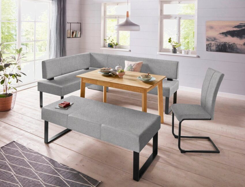 Sitzbank »Oliver«, Breite 140cm, mit Metallgestell-Sitzbänke-Ideen für dein Zuhause von Home Trends