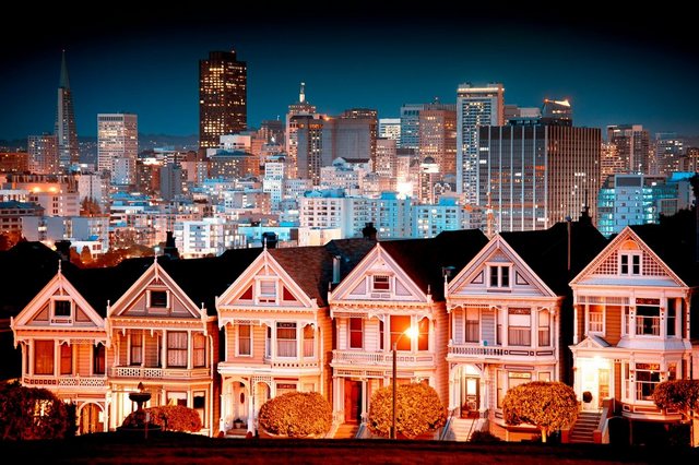 Papermoon Fototapete »Urban Landscape in San Francisco«, glatt-Tapeten-Inspirationen