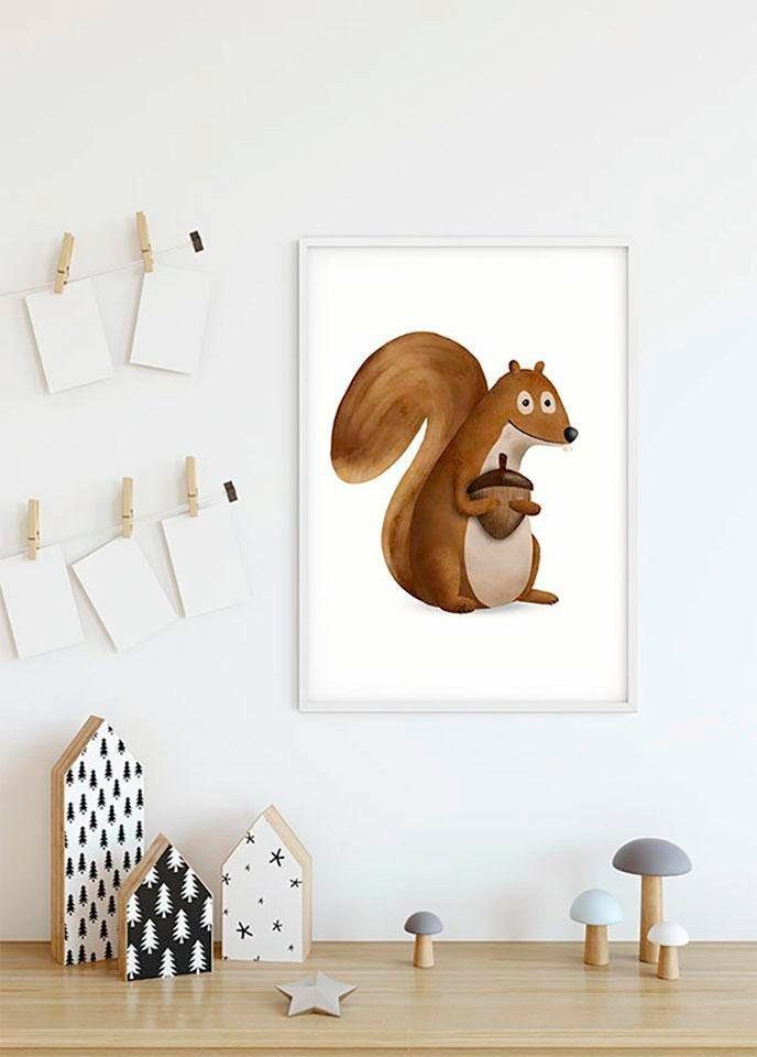 Komar Poster »Cute Animal Squirrel«, Tiere, Höhe: 40cm-Bilder-Ideen für dein Zuhause von Home Trends