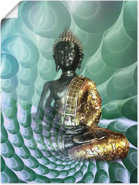 Artland Wandbild »Buddhas Traumwelt CB«, Religion (1 Stück), in vielen Größen & Produktarten - Alubild / Outdoorbild für den Außenbereich, Leinwandbild, Poster, Wandaufkleber / Wandtattoo auch für Badezimmer geeignet-Bilder-Inspirationen