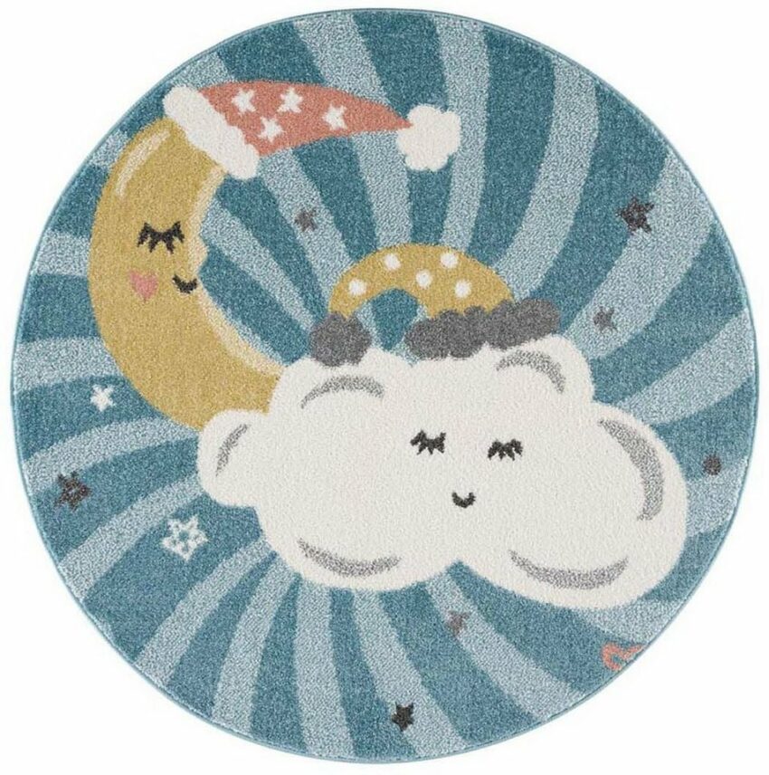 Kinderteppich »Anime9380«, Carpet City, rund, Höhe 11 mm, pflegeleichter Spieleteppich, Kinderzimmer-Teppiche-Ideen für dein Zuhause von Home Trends