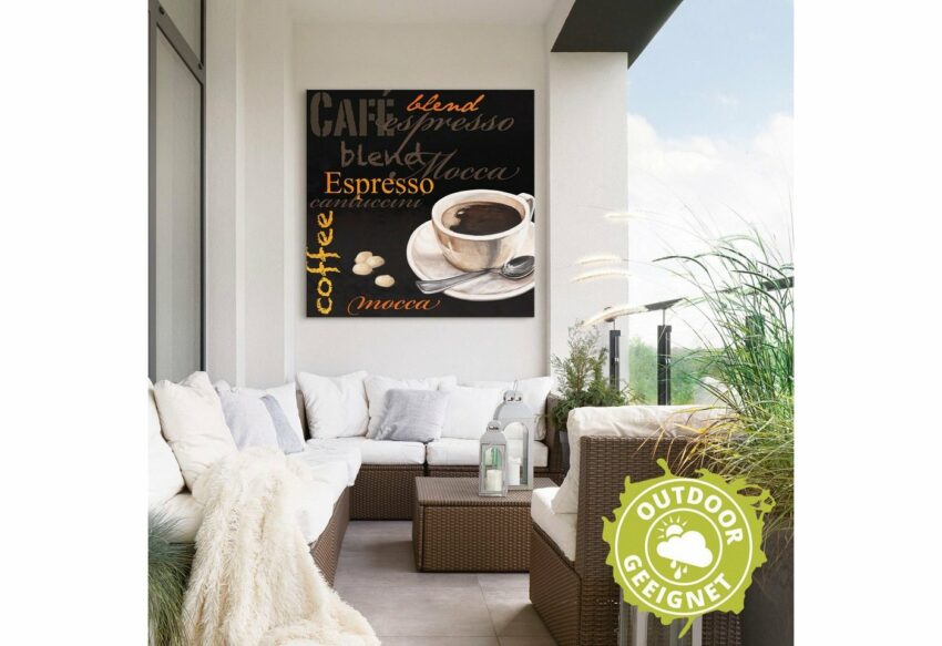 Artland Wandbild »Espresso - Kaffee«, Kaffee Bilder (1 Stück), in vielen Größen & Produktarten - Alubild / Outdoorbild für den Außenbereich, Leinwandbild, Poster, Wandaufkleber / Wandtattoo auch für Badezimmer geeignet-Bilder-Ideen für dein Zuhause von Home Trends