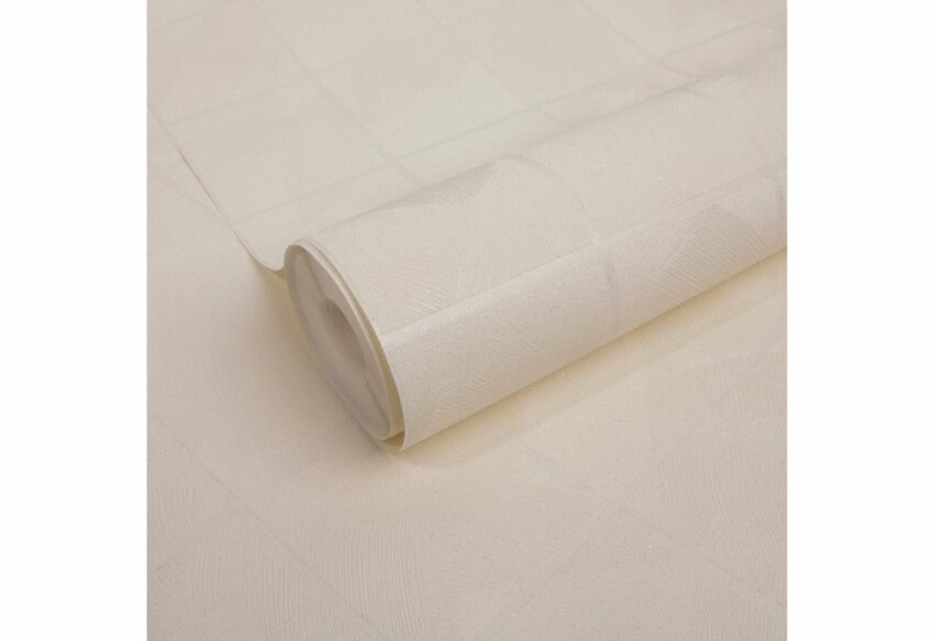 WOW Vliestapete »Fliese«, kariert, (1 St), Weiß 10m x 52cm-Tapeten-Ideen für dein Zuhause von Home Trends