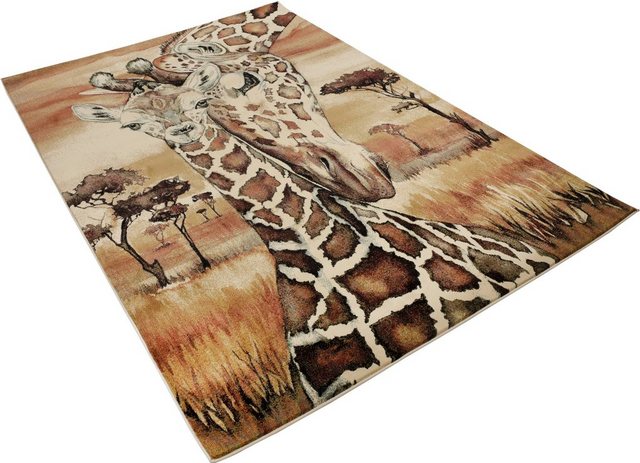 Teppich »Museum Giraffe«, Gino Falcone, rechteckig, Höhe 10 mm, Wohnzimmer-Teppiche-Inspirationen