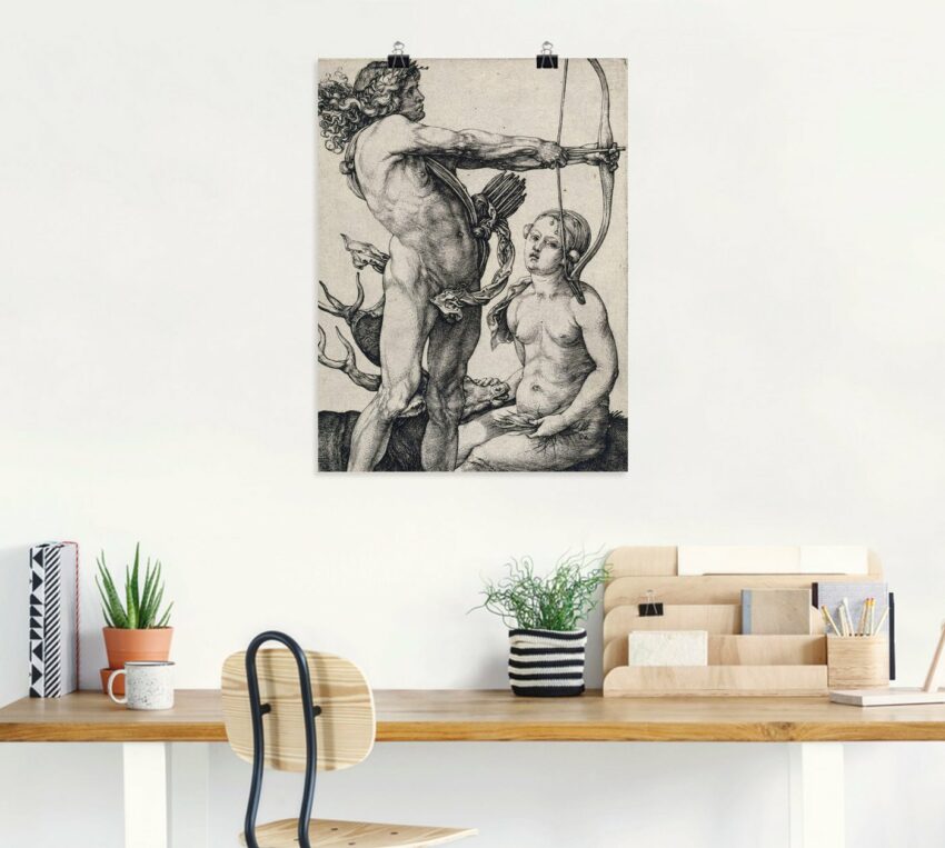 Artland Wandbild »Apollo und Diana. Um 1503/04«, Paar (1 Stück), in vielen Größen & Produktarten -Leinwandbild, Poster, Wandaufkleber / Wandtattoo auch für Badezimmer geeignet-Bilder-Ideen für dein Zuhause von Home Trends