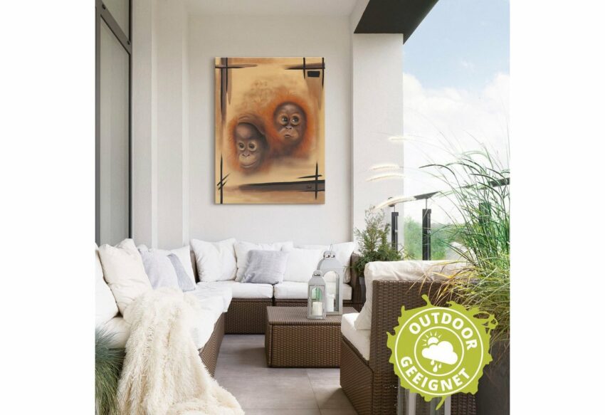 Artland Wandbild »Affenbabys«, Affenbilder (1 Stück), in vielen Größen & Produktarten - Alubild / Outdoorbild für den Außenbereich, Leinwandbild, Poster, Wandaufkleber / Wandtattoo auch für Badezimmer geeignet-Bilder-Ideen für dein Zuhause von Home Trends