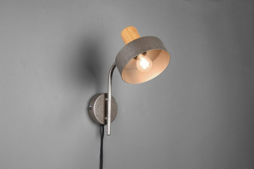 TRIO Leuchten Wandleuchte »GAYA Vintage Wandlampe mit FlexConnect Anschluss«, für Stecker oder Fest-Anschluss, mit Schnurschalter, innen, Holz naturbelassen, Leuchtmittel frei wählbar-Lampen-Ideen für dein Zuhause von Home Trends