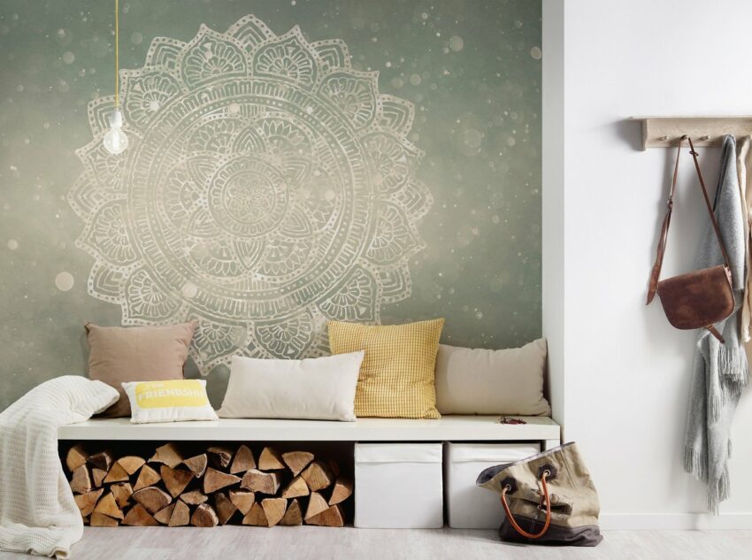 Architects Paper Fototapete »Atelier 47 Mandala Artwork 2«, glatt, orientalisch, (4 St)-Tapeten-Ideen für dein Zuhause von Home Trends