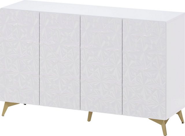 Leonique Kommode »Caren«, mit dekorativen Fräsungen, Push-to-open Funktion, Breite 137 cm-Kommoden-Inspirationen