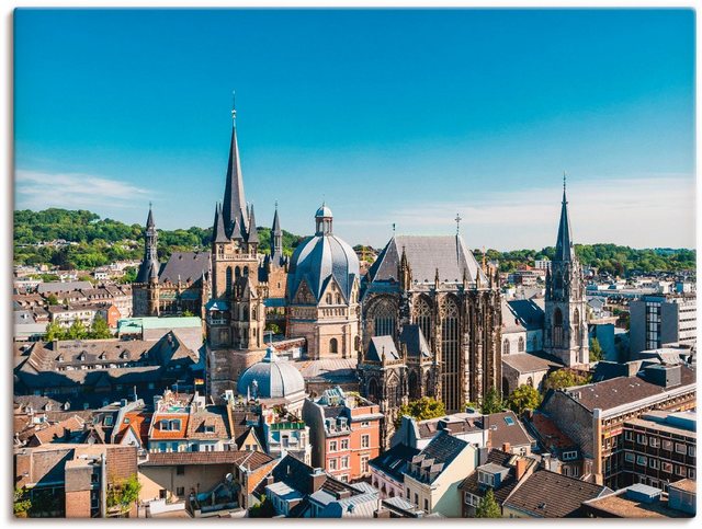 Artland Wandbild »Aachen Panorama III«, Deutschland (1 Stück), in vielen Größen & Produktarten - Alubild / Outdoorbild für den Außenbereich, Leinwandbild, Poster, Wandaufkleber / Wandtattoo auch für Badezimmer geeignet-Bilder-Inspirationen