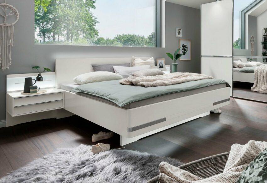 WIEMANN Futonbett »Arktis«, schwebendes Fußteil mit eingelegten Chromleisten-Betten-Ideen für dein Zuhause von Home Trends