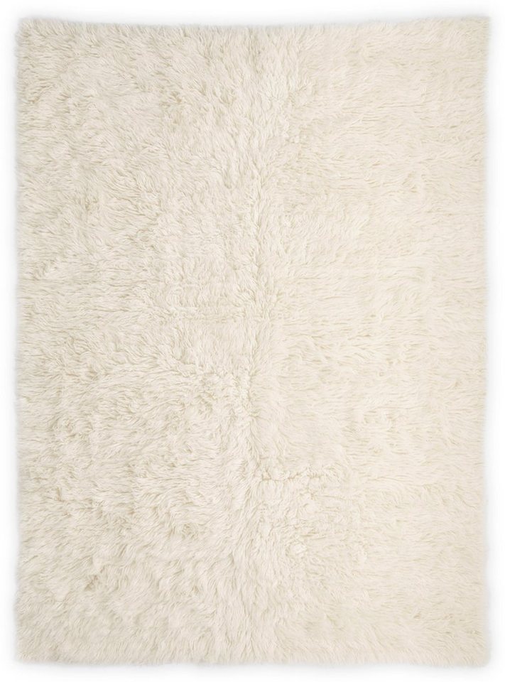 Wollteppich »Flokos 1«, Theko Exklusiv, rechteckig, Höhe 40 mm, Hochflor, reine Wolle, handgewebt, Wohnzimmer-Teppiche-Ideen für dein Zuhause von Home Trends