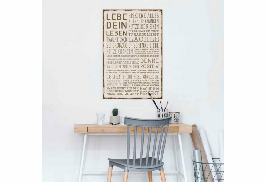 Reinders! Poster »Denke positiv«, (1 Stück)-Bilder-Ideen für dein Zuhause von Home Trends