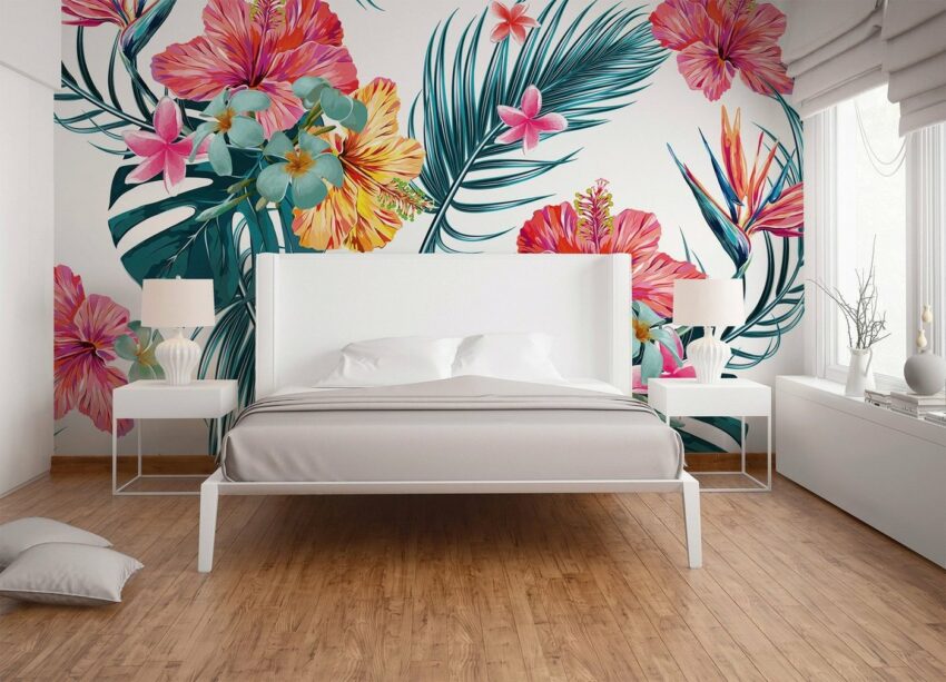 living walls Fototapete »Designwalls Tropical Art 1«, glatt, (5 St)-Tapeten-Ideen für dein Zuhause von Home Trends