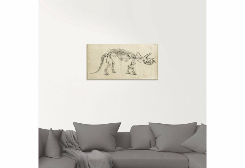 Artland Glasbild »Dinosauria Lehre II«, Dinosaurier (1 Stück)-Bilder-Ideen für dein Zuhause von Home Trends