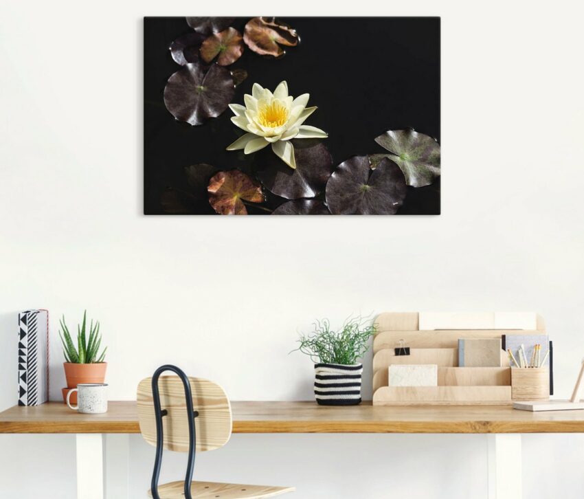 Artland Wandbild »Seerosenbild«, Blumenbilder (1 Stück), in vielen Größen & Produktarten - Alubild / Outdoorbild für den Außenbereich, Leinwandbild, Poster, Wandaufkleber / Wandtattoo auch für Badezimmer geeignet-Bilder-Ideen für dein Zuhause von Home Trends