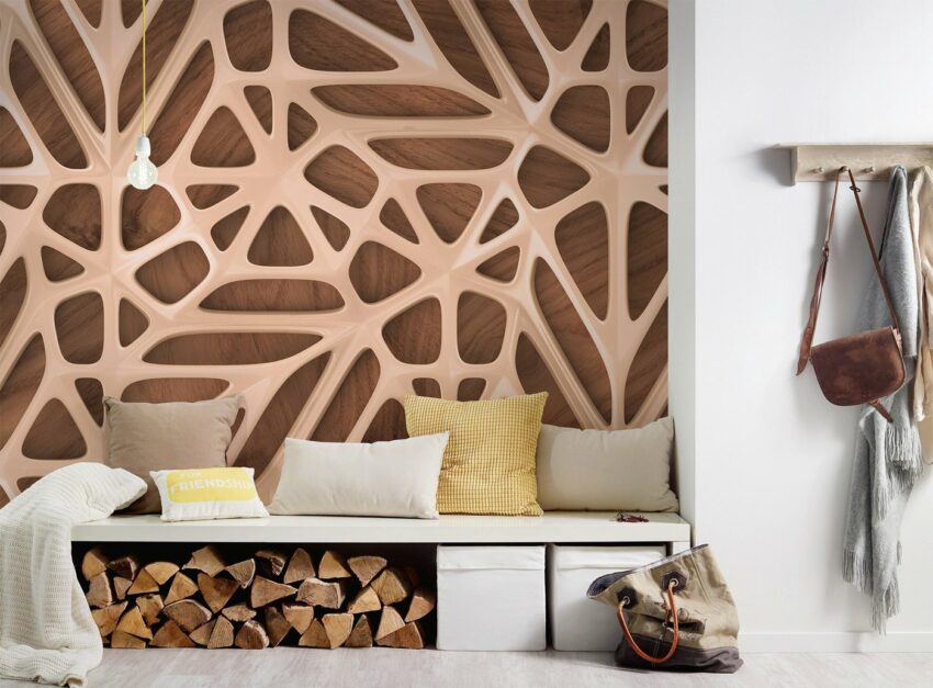 living walls Fototapete »Designwalls Organic Surface 2«, glatt, (5 St)-Tapeten-Ideen für dein Zuhause von Home Trends