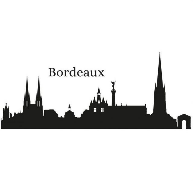 Wall-Art Wandtattoo »Stadt Skyline Bordeaux 120cm« (1 Stück)-Wandtattoos-Inspirationen