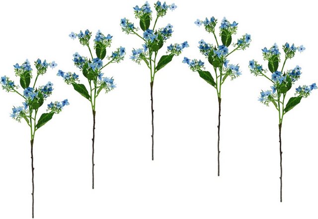 Kunstblume »Blütenzweig«, I.GE.A., Höhe 60 cm, 5er Set künstlicher Zweig, Kunstpflanze, Dekozweig-Kunstpflanzen-Inspirationen