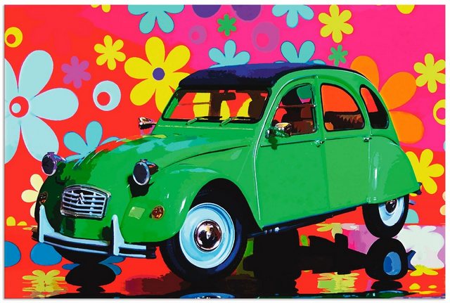 Artland Wandbild »Citroën 2CV grün«, Auto (1 Stück), in vielen Größen & Produktarten - Alubild / Outdoorbild für den Außenbereich, Leinwandbild, Poster, Wandaufkleber / Wandtattoo auch für Badezimmer geeignet-Bilder-Inspirationen