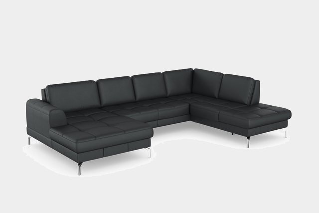 sit&more Wohnlandschaft »Bendigo V«, inklusive Sitztiefenverstellung, Bodenfreiheit 15 cm, wahlweise in 2 unterschiedlichen Fußfarben-Sofas-Inspirationen