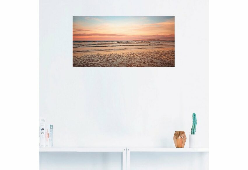 Artland Wandbild »Sonnenuntergang im Watt«, Strand (1 Stück), in vielen Größen & Produktarten -Leinwandbild, Poster, Wandaufkleber / Wandtattoo auch für Badezimmer geeignet-Bilder-Ideen für dein Zuhause von Home Trends