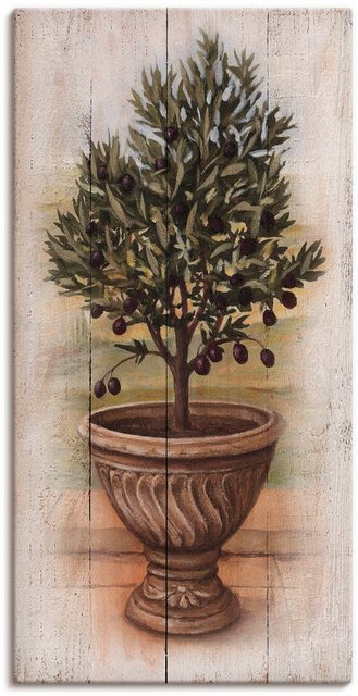 Artland Wandbild »Olivenbaum mit Holzoptik«, Pflanzen (1 Stück)-Bilder-Inspirationen