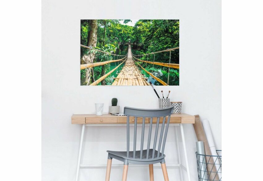 Reinders! Poster »Dschungel Brücke«, (1 Stück)-Bilder-Ideen für dein Zuhause von Home Trends