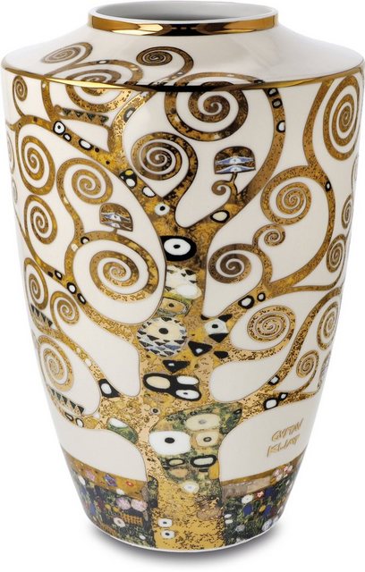 Goebel Tischvase »Vase Gustav Klimt - "Der Lebensbaum"« (1 Stück), aus Porzellan, Höhe ca. 24 cm-Blumenvasen-Inspirationen