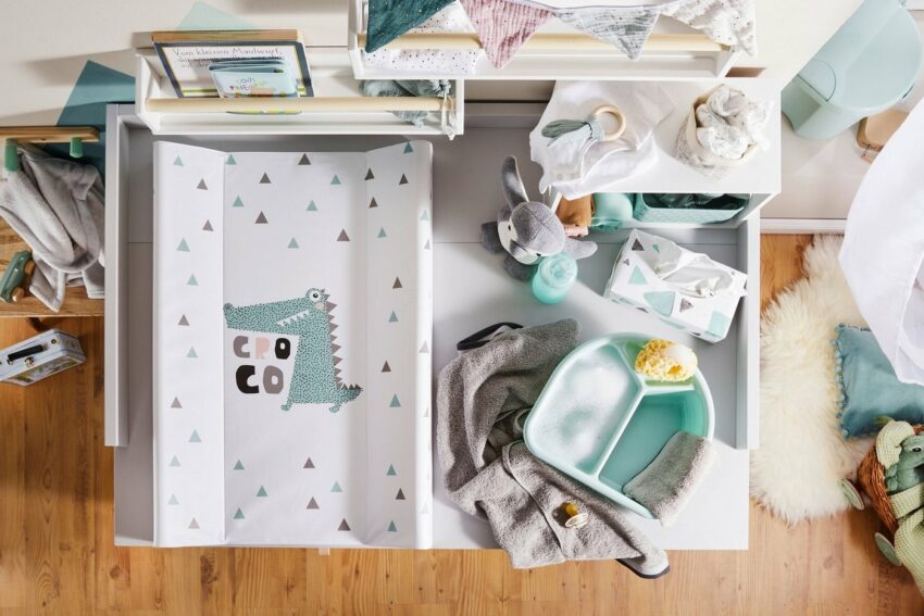 Rotho Babydesign Wickelauflage »Cheeky Croco«, Keilform, Made in Europe-Wickelauflagen-Ideen für dein Zuhause von Home Trends