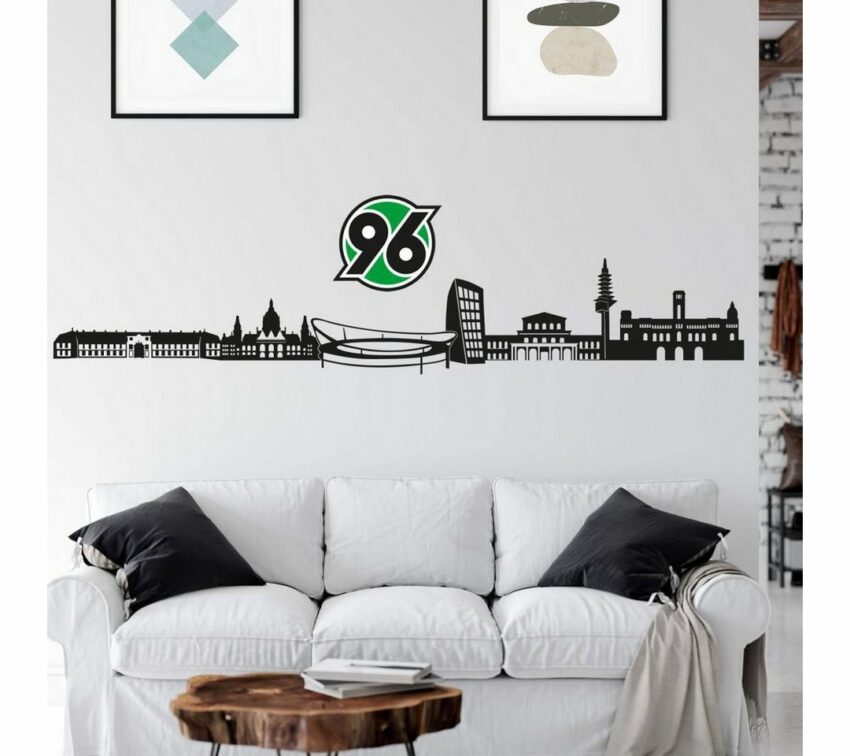 Wall-Art Wandtattoo »Fußball Hannover 96 Skyline + Logo«-Wandtattoos-Ideen für dein Zuhause von Home Trends