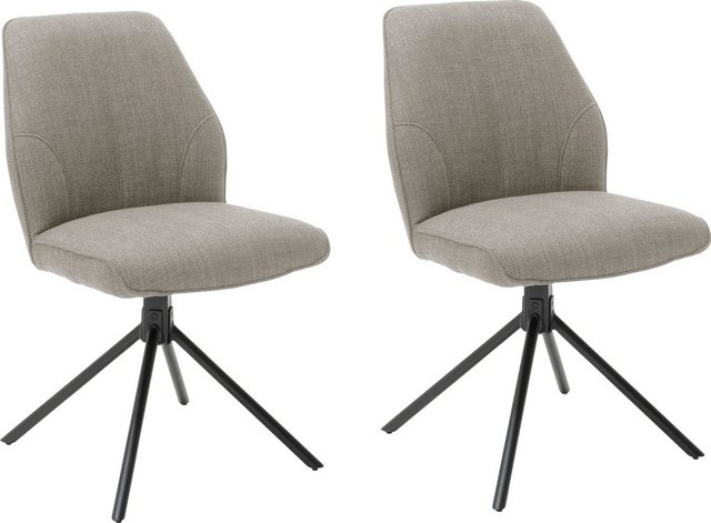 MCA furniture 4-Fußstuhl »Pemba« (Set, 2 Stück), 2er-Set, Stuhl 180°drehabr mit Nivellierung, Stuhl belastbar bis 120 kg-Stühle-Inspirationen