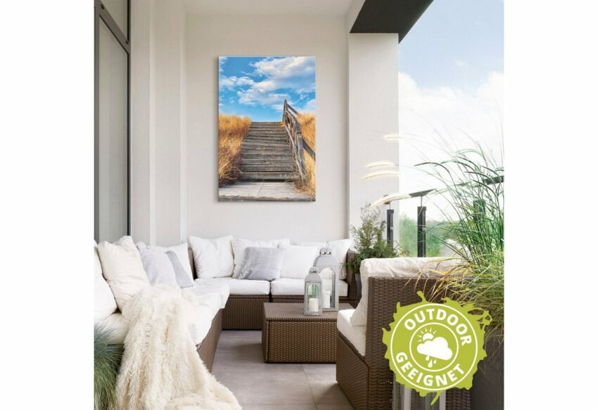 Artland Wandbild »Treppe Bohlenweg Insel Amrum«, Küstenbilder (1 Stück), in vielen Größen & Produktarten - Alubild / Outdoorbild für den Außenbereich, Leinwandbild, Poster, Wandaufkleber / Wandtattoo auch für Badezimmer geeignet-Bilder-Ideen für dein Zuhause von Home Trends