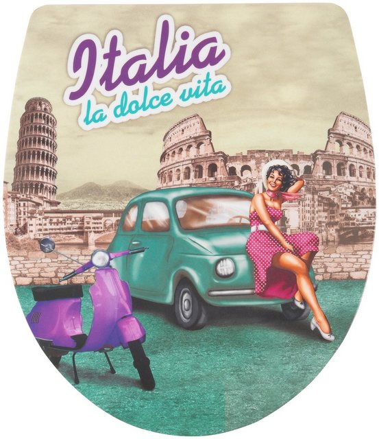 ADOB WC-Sitz »Italia la dolce vita«, Absenkautomatik, zur Reinigung auf Knopfdruck abnehmbar-WC-Sitze-Inspirationen