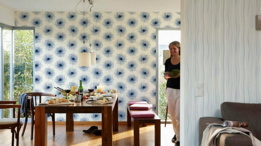 living walls Vliestapete »X-Ray«, glatt, gestreift, organisch, längsgestreift, mehrfarbig, (1 St), glatt-Tapeten-Ideen für dein Zuhause von Home Trends