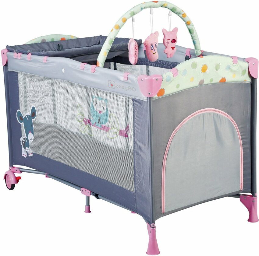 BabyGo Baby-Reisebett »Sleepwell, pink«, mit abnehmbarem Spielbogen-Betten-Ideen für dein Zuhause von Home Trends