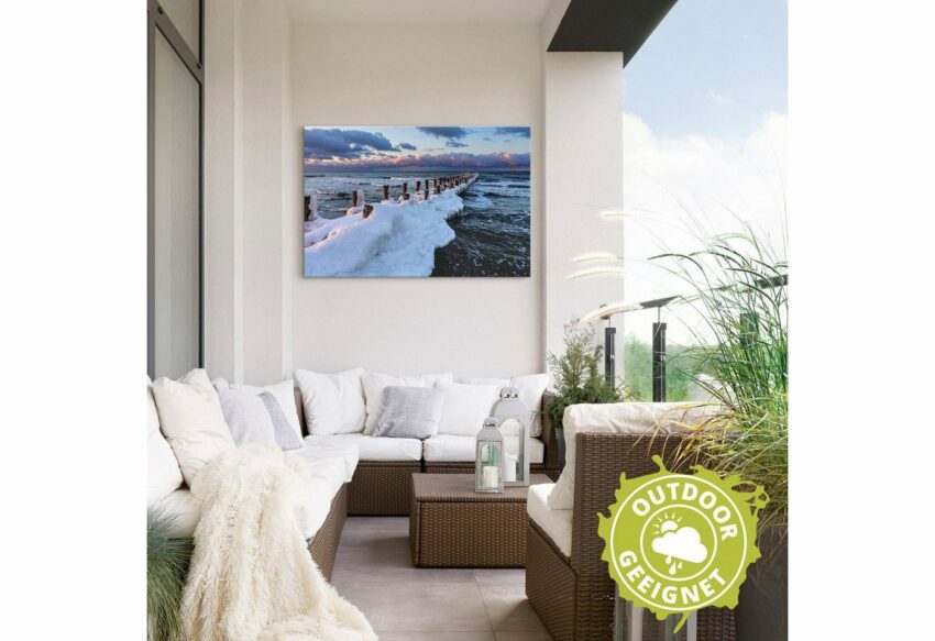 Artland Wandbild »Buhne an der Ostseeküste in Zingst«, Küstenbilder (1 Stück), in vielen Größen & Produktarten - Alubild / Outdoorbild für den Außenbereich, Leinwandbild, Poster, Wandaufkleber / Wandtattoo auch für Badezimmer geeignet-Bilder-Ideen für dein Zuhause von Home Trends