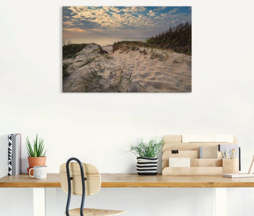 Artland Wandbild »Strand an Küste der Ostsee Graal Müritz«, Küstenbilder (1 Stück), in vielen Größen & Produktarten - Alubild / Outdoorbild für den Außenbereich, Leinwandbild, Poster, Wandaufkleber / Wandtattoo auch für Badezimmer geeignet-Bilder-Ideen für dein Zuhause von Home Trends