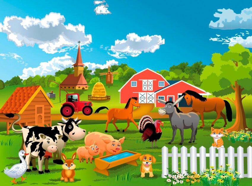 Papermoon Fototapete »Farm, Bauernhof«, glatt-Tapeten-Ideen für dein Zuhause von Home Trends