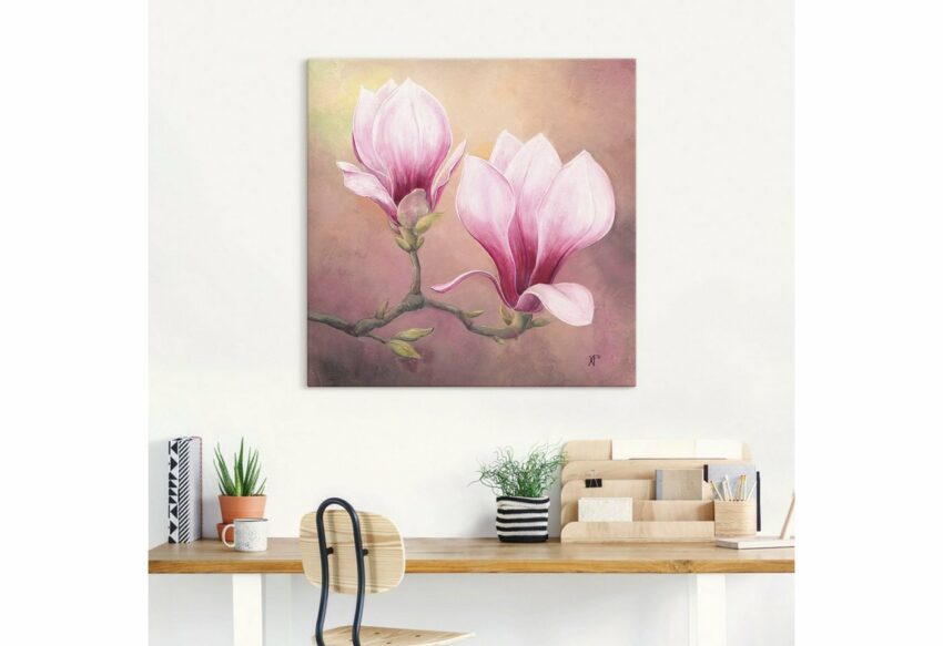 Artland Wandbild »Späte Magnolie«, Blumenbilder (1 Stück), in vielen Größen & Produktarten - Alubild / Outdoorbild für den Außenbereich, Leinwandbild, Poster, Wandaufkleber / Wandtattoo auch für Badezimmer geeignet-Bilder-Ideen für dein Zuhause von Home Trends
