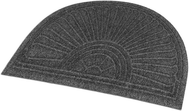 Fußmatte »DUNE Halfmoon dark grey«, wash+dry by Kleen-Tex, halbrund, Höhe 8 mm, Schmutzfangmatte, rutschhemmend, In- und Outdoor geeignet, waschbar-Fußmatten-Inspirationen