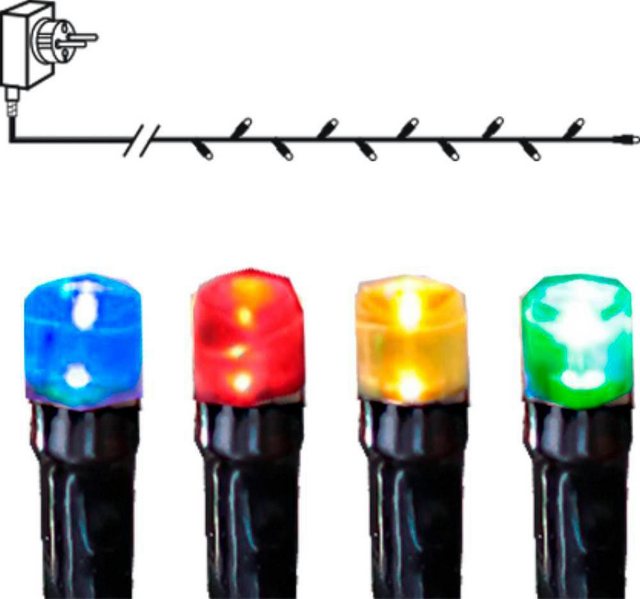 EGLO LED-Lichterkette »SERIE LED«, 80-flammig, schwarz / 80X0,062W / Beleuchtung - Licht - Weihnachtsbeleuchtung - Weihnachtsdeko - Dekolicht - Dekoration - Winter - Winterdeko - Weihnachten-Lampen-Inspirationen