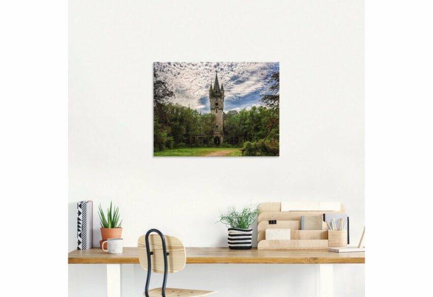 Artland Glasbild »Verlassenes Schloß Chateau - Lost Place«, Gebäude (1 Stück)-Bilder-Ideen für dein Zuhause von Home Trends