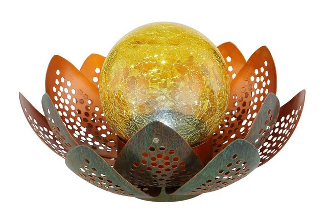 Globo LED Stehlampe »SOLAR«, Blume mit Glaskugel-Lampen-Inspirationen