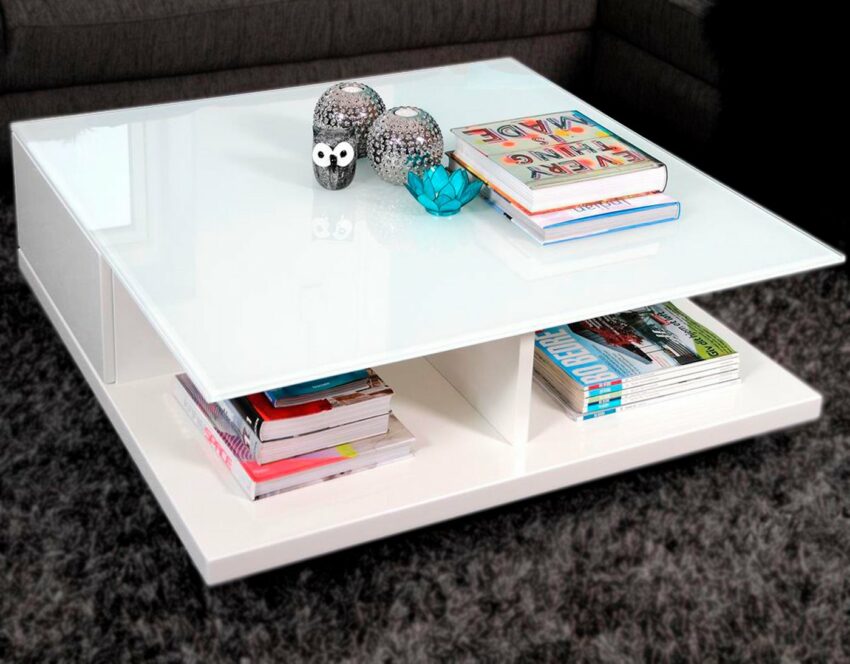 SalesFever Couchtisch, Tischplatte aus gehärtetem Kristallglas-Tische-Ideen für dein Zuhause von Home Trends